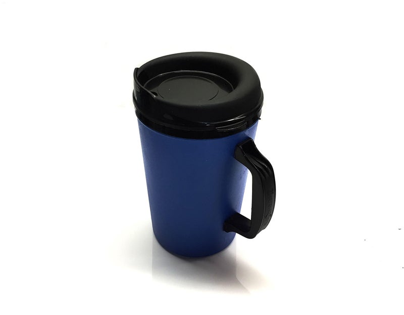GAMA Electronics 2 ThermoServ Foam Insulated Coffee Mugs 34 oz (1) Blue & (1) Red - Image 2